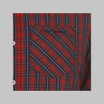 Pierre Cardin pánska károvaná košeľa s dlhým rukávom, materiál: 100%bavlna farba červeno-modro-zelená